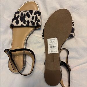 Talbots Women's Leopard Print Sandals